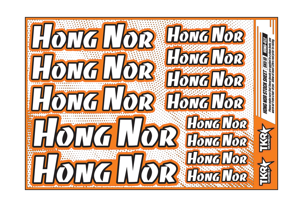 HONG NOR A5 STOCK SHEET