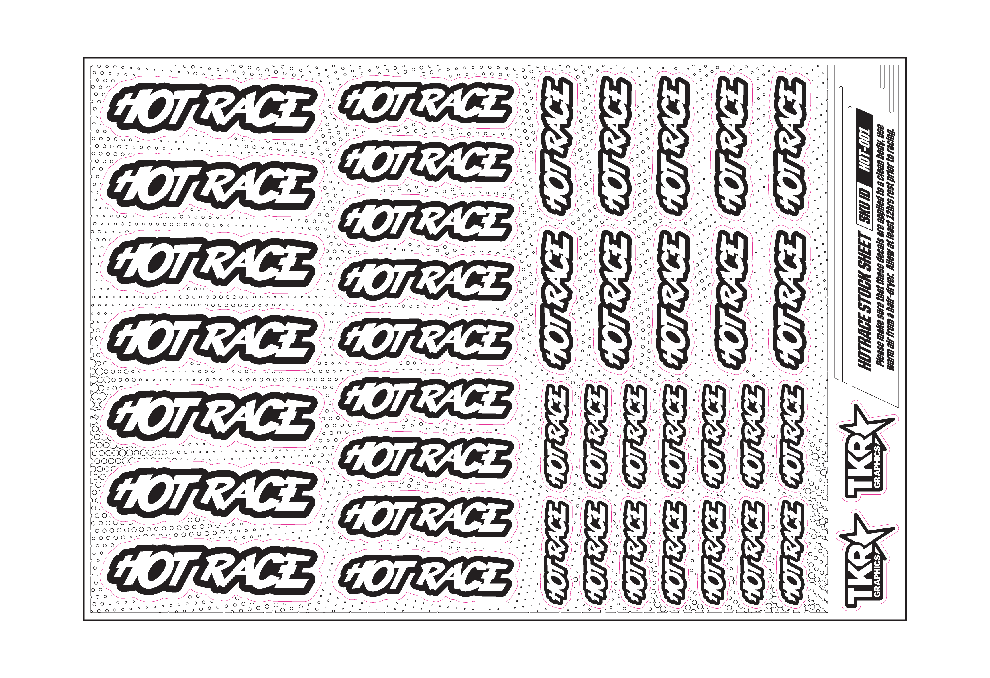 HOTRACE A5 STOCK SHEET