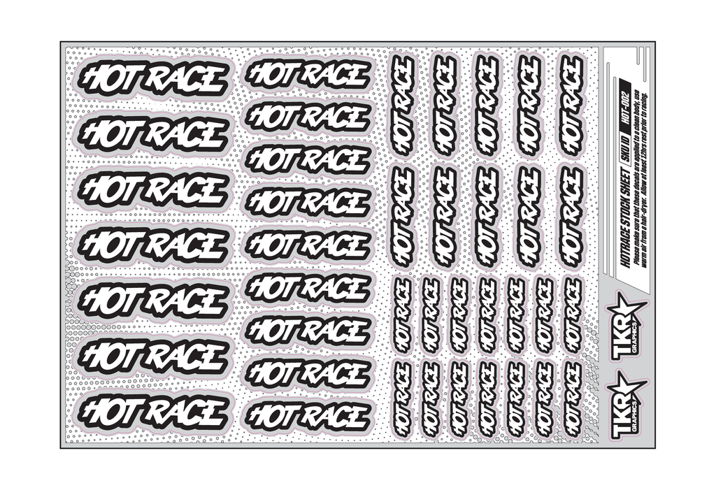 HOTRACE A5 STOCK SHEET