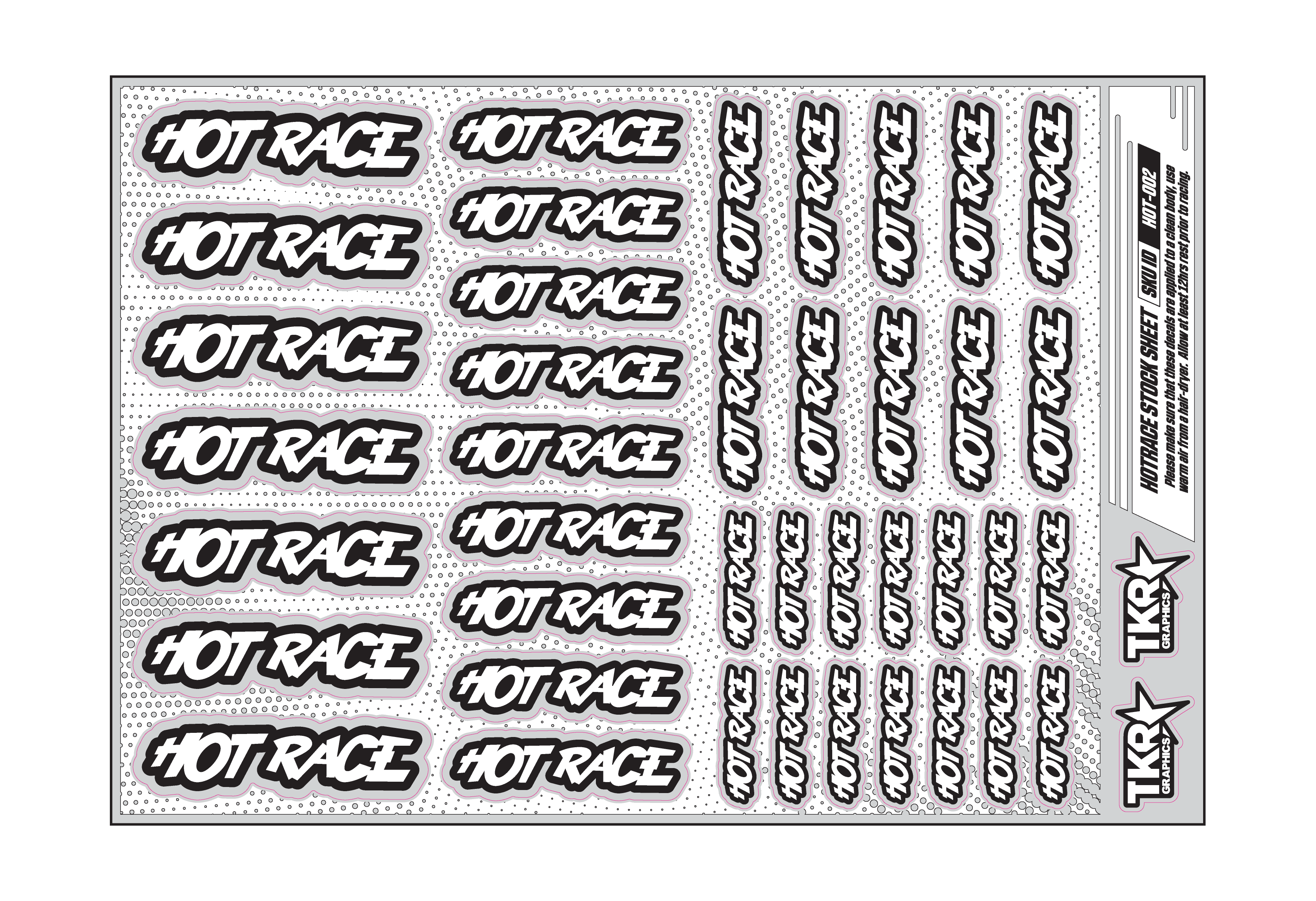HOTRACE A5 STOCK SHEET