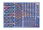 HOLOGRAPHIC HOTRACE A5 STOCK SHEET