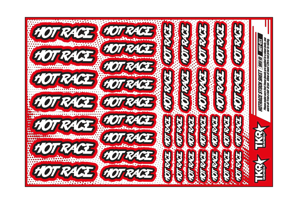 HOTRACE A5 STOCK SHEET