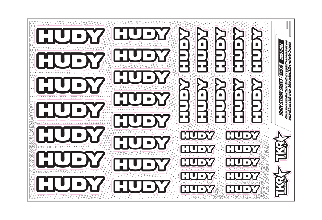 HUDY A5 STOCK SHEET