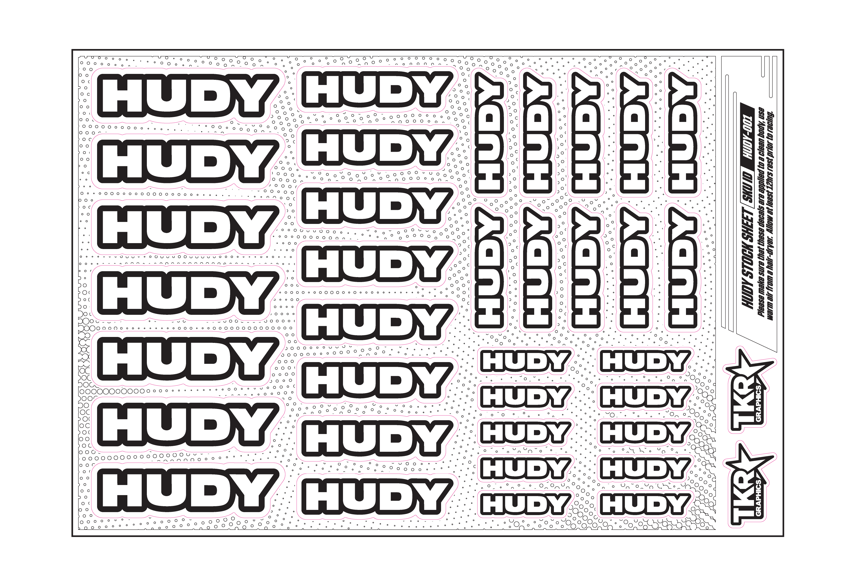 HUDY A5 STOCK SHEET