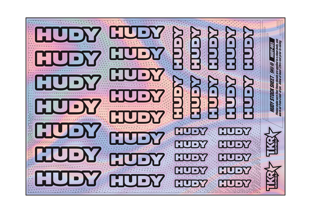 HOLOGRAPHIC HUDY A5 STOCK SHEET