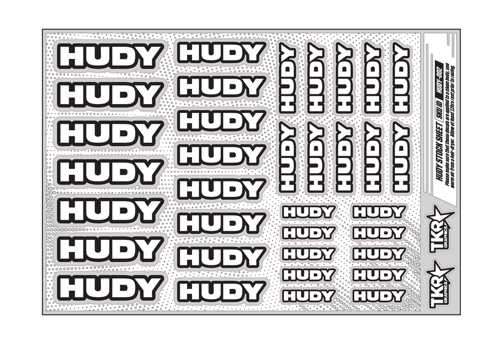 HUDY A5 STOCK SHEET