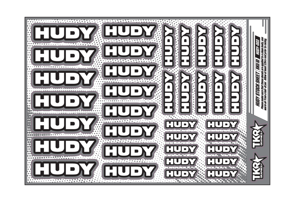 HUDY A5 STOCK SHEET
