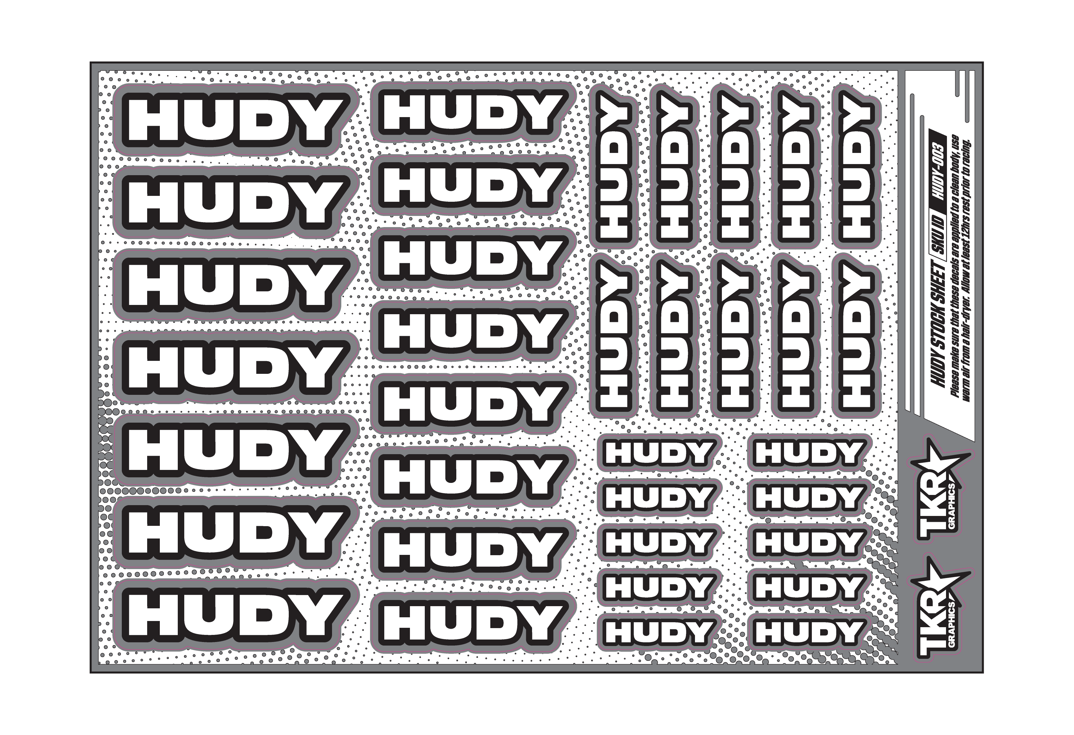 HUDY A5 STOCK SHEET
