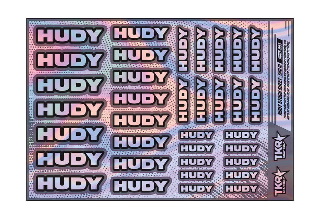 HOLOGRAPHIC HUDY A5 STOCK SHEET
