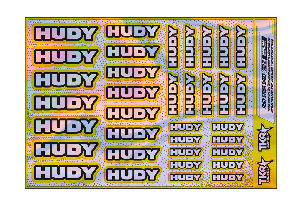 HOLOGRAPHIC HUDY A5 STOCK SHEET