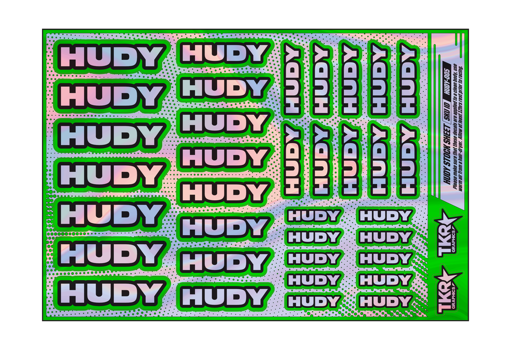 HOLOGRAPHIC HUDY A5 STOCK SHEET