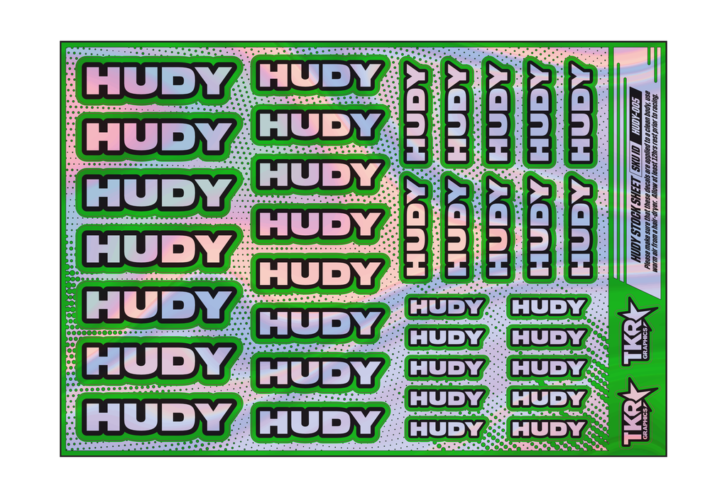 HOLOGRAPHIC HUDY A5 STOCK SHEET