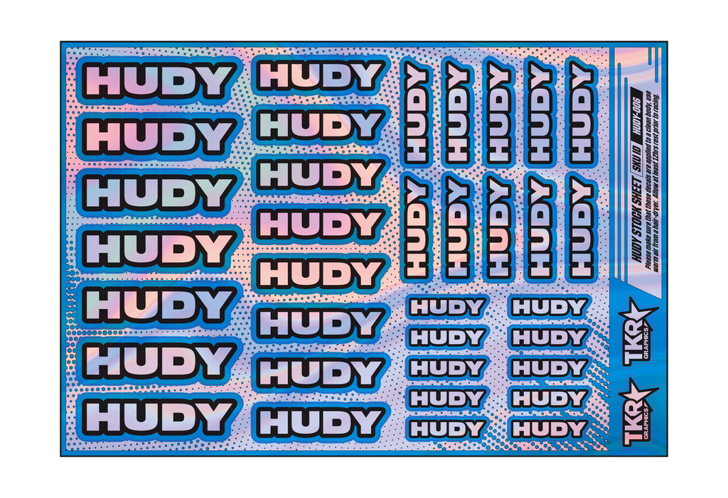 HOLOGRAPHIC HUDY A5 STOCK SHEET