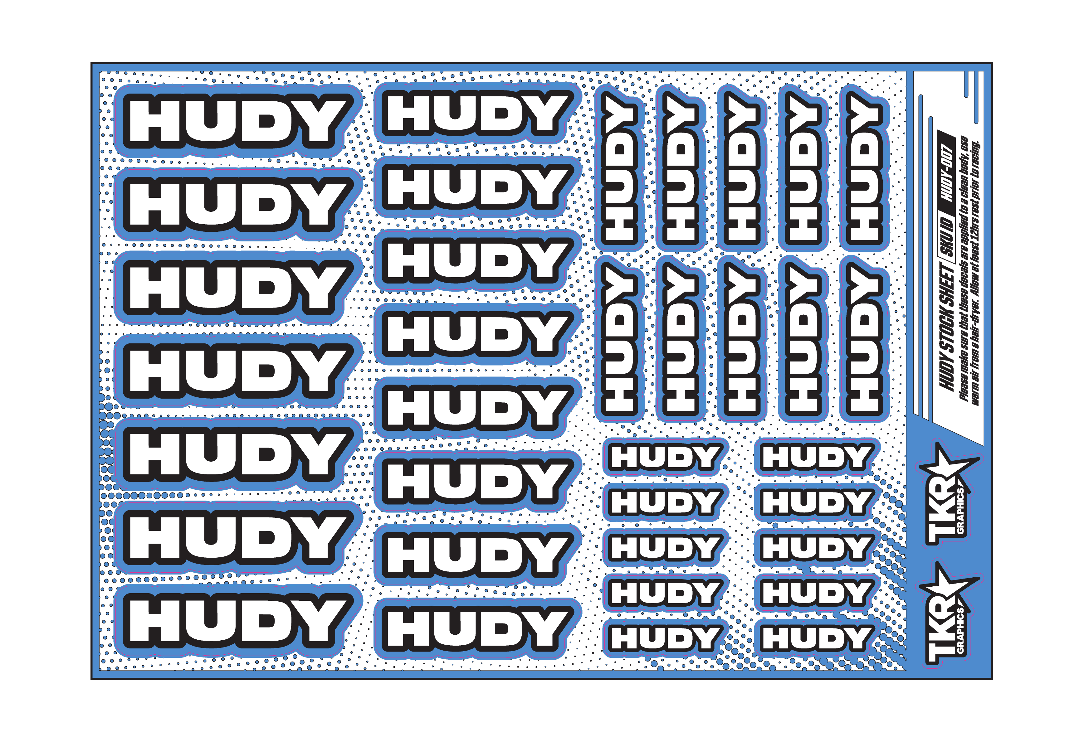 HUDY A5 STOCK SHEET