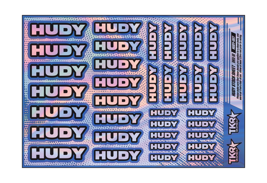 HOLOGRAPHIC HUDY A5 STOCK SHEET