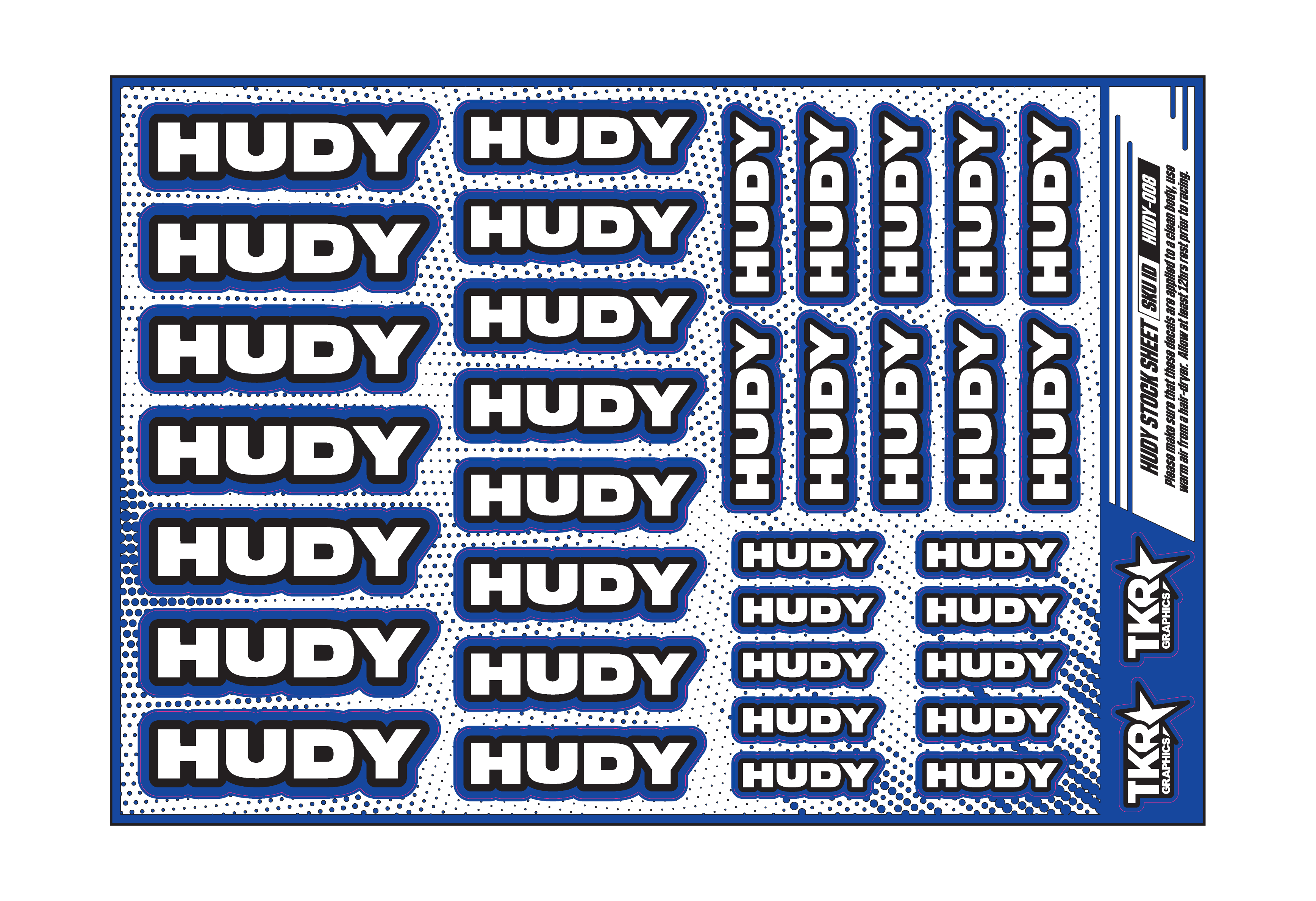 HUDY A5 STOCK SHEET
