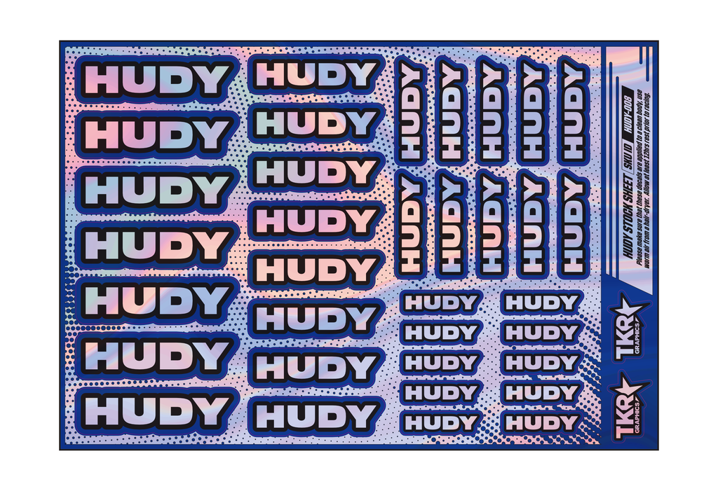 HOLOGRAPHIC HUDY A5 STOCK SHEET