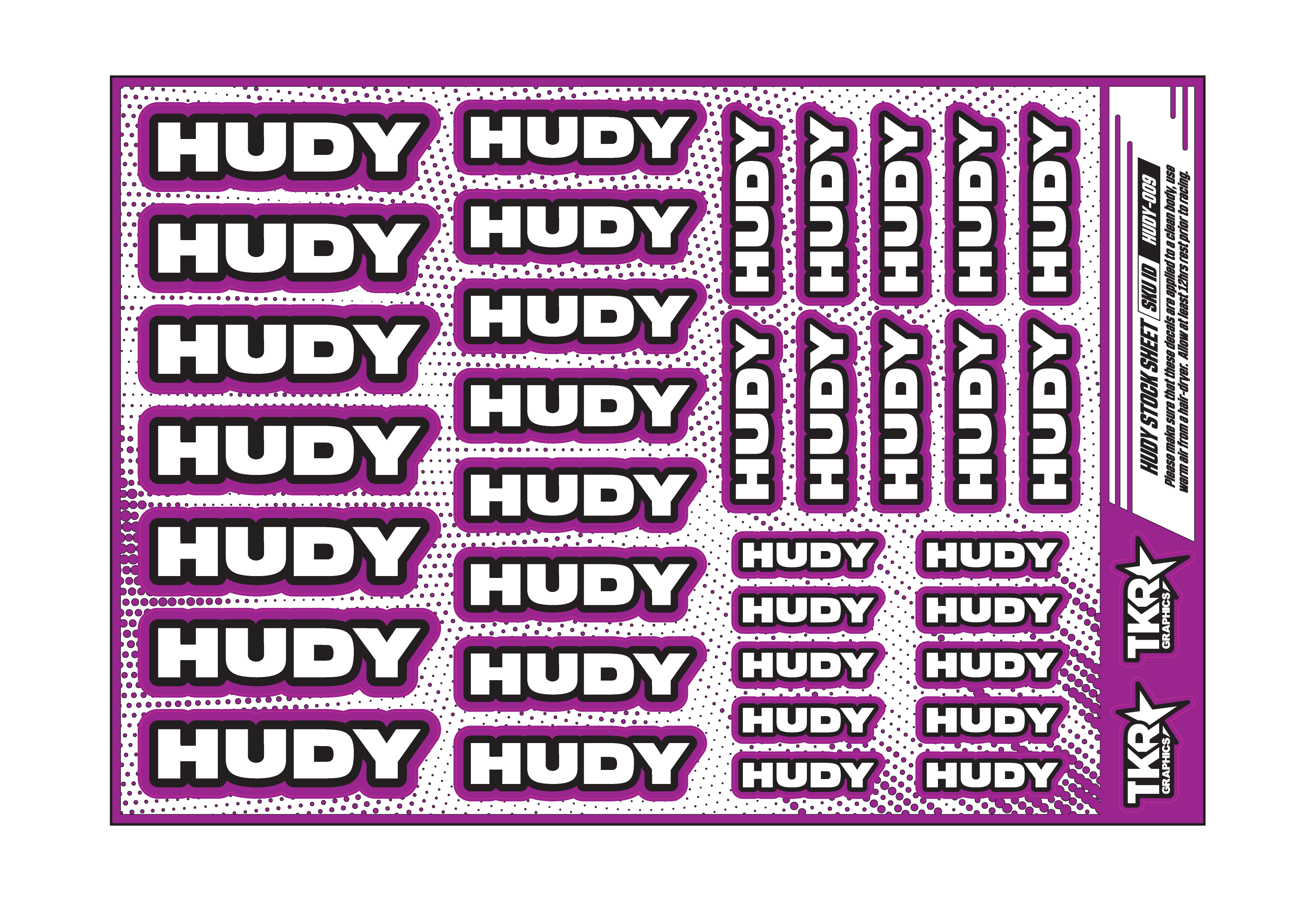 HUDY A5 STOCK SHEET