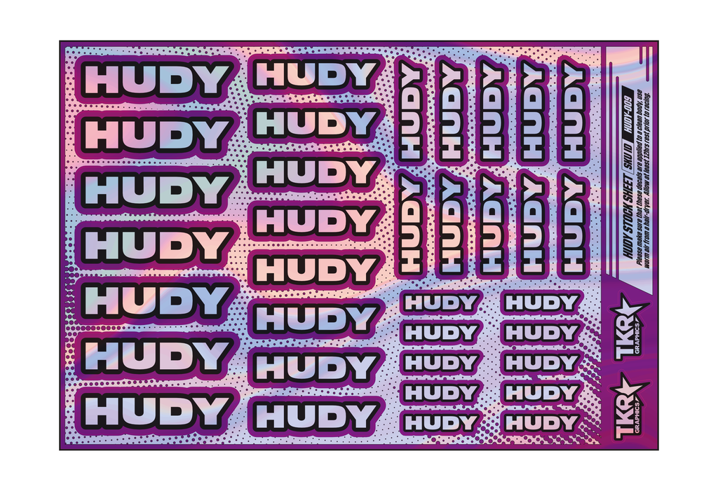 HOLOGRAPHIC HUDY A5 STOCK SHEET