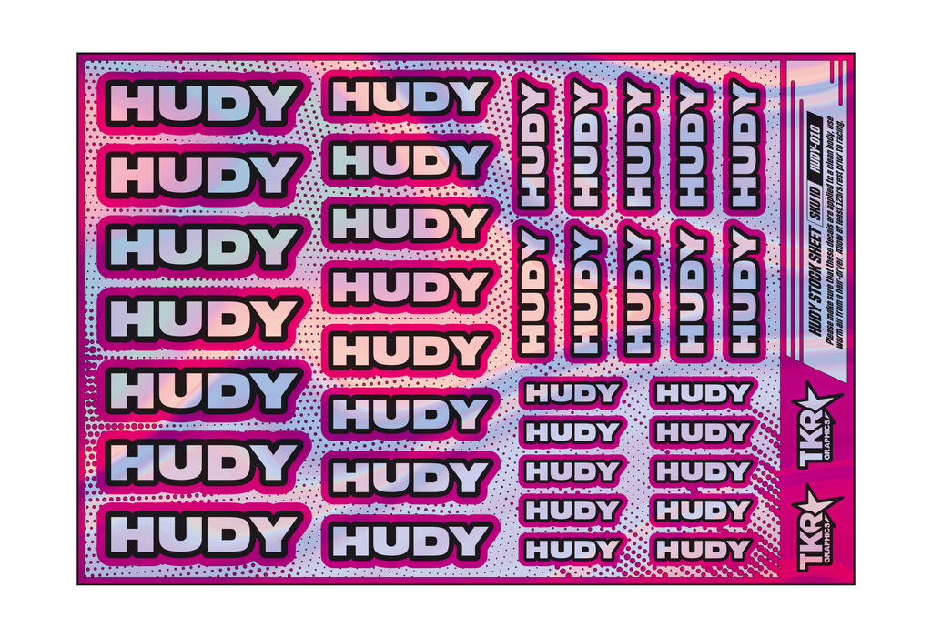 HOLOGRAPHIC HUDY A5 STOCK SHEET
