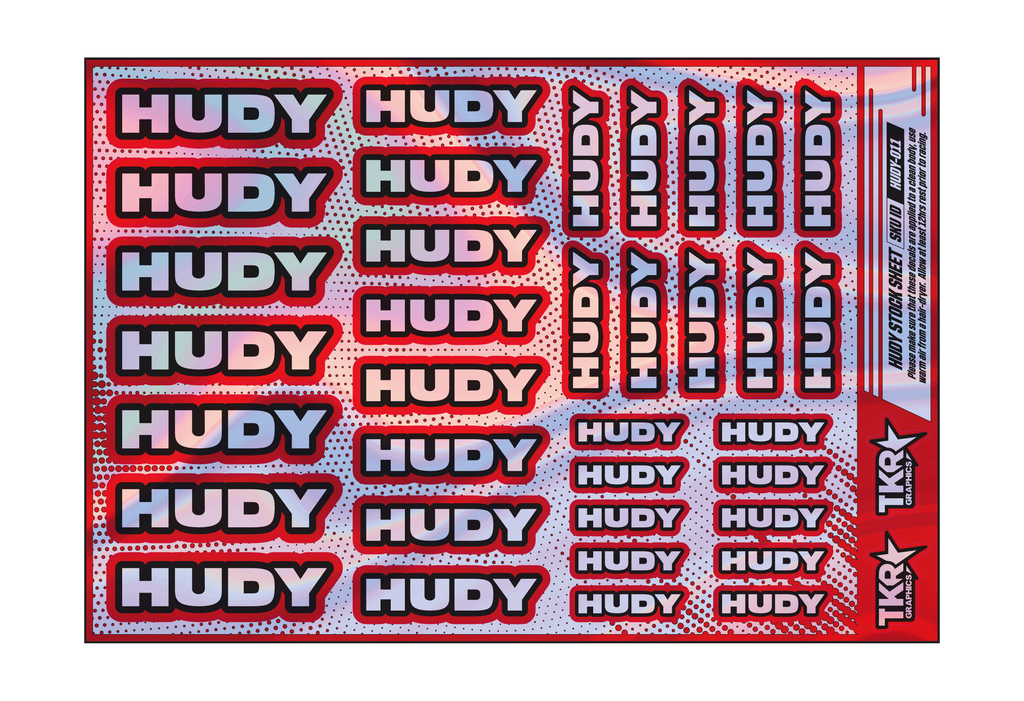 HOLOGRAPHIC HUDY A5 STOCK SHEET