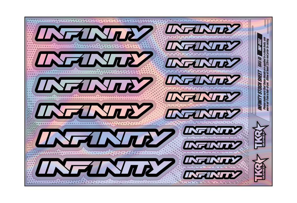 HOLOGRAPHIC INFINITY A5 STOCK SHEET