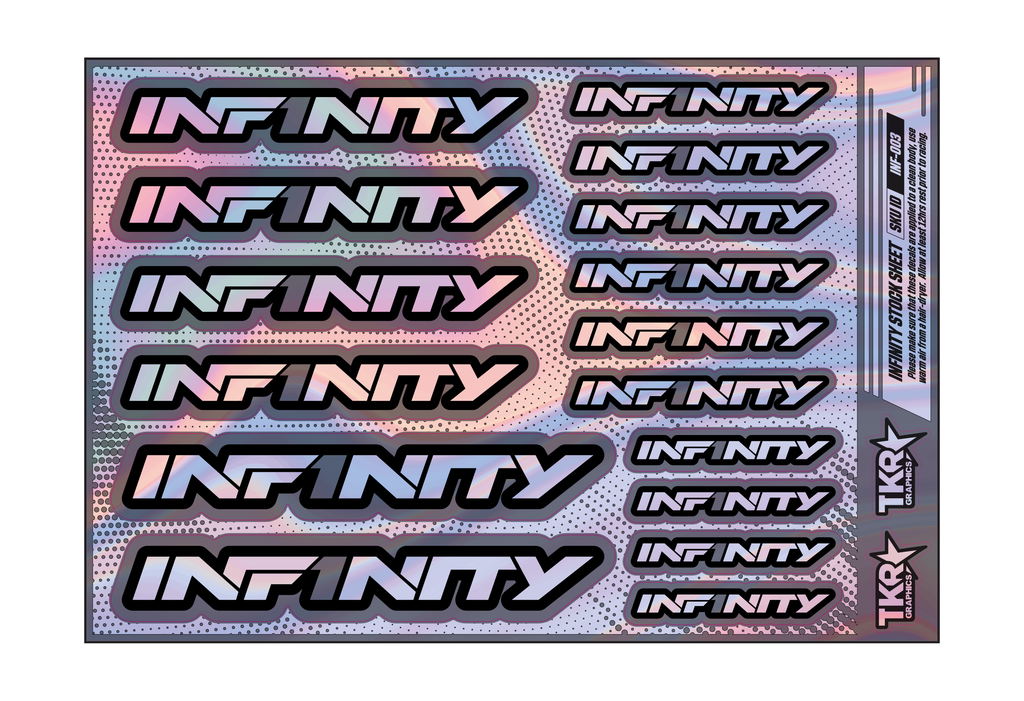 HOLOGRAPHIC INFINITY A5 STOCK SHEET