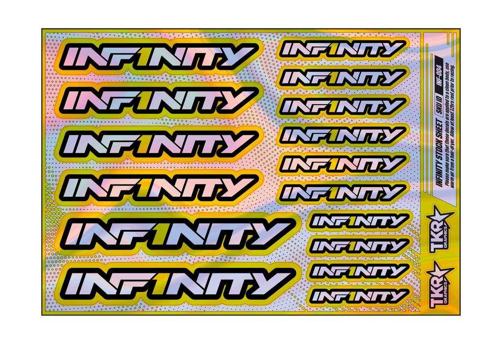 HOLOGRAPHIC INFINITY A5 STOCK SHEET