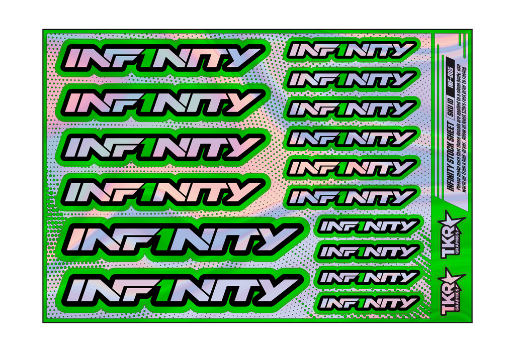 HOLOGRAPHIC INFINITY A5 STOCK SHEET