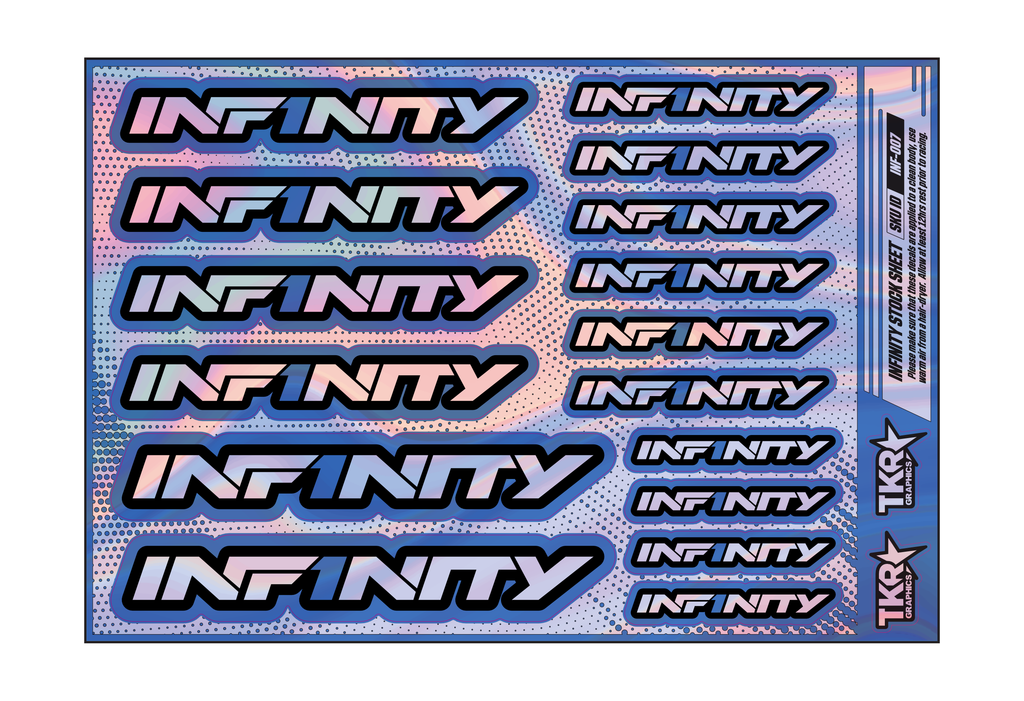 HOLOGRAPHIC INFINITY A5 STOCK SHEET