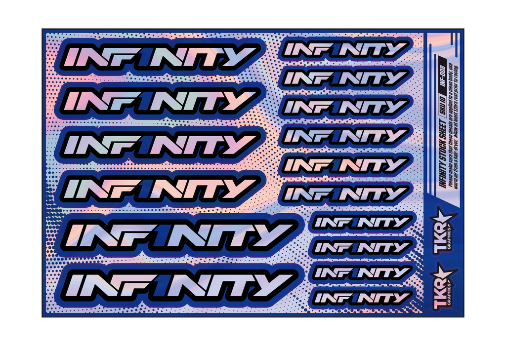 HOLOGRAPHIC INFINITY A5 STOCK SHEET
