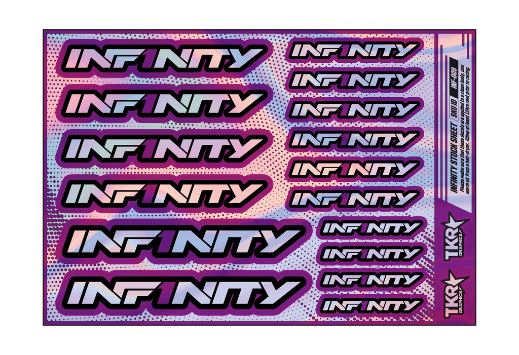 HOLOGRAPHIC INFINITY A5 STOCK SHEET