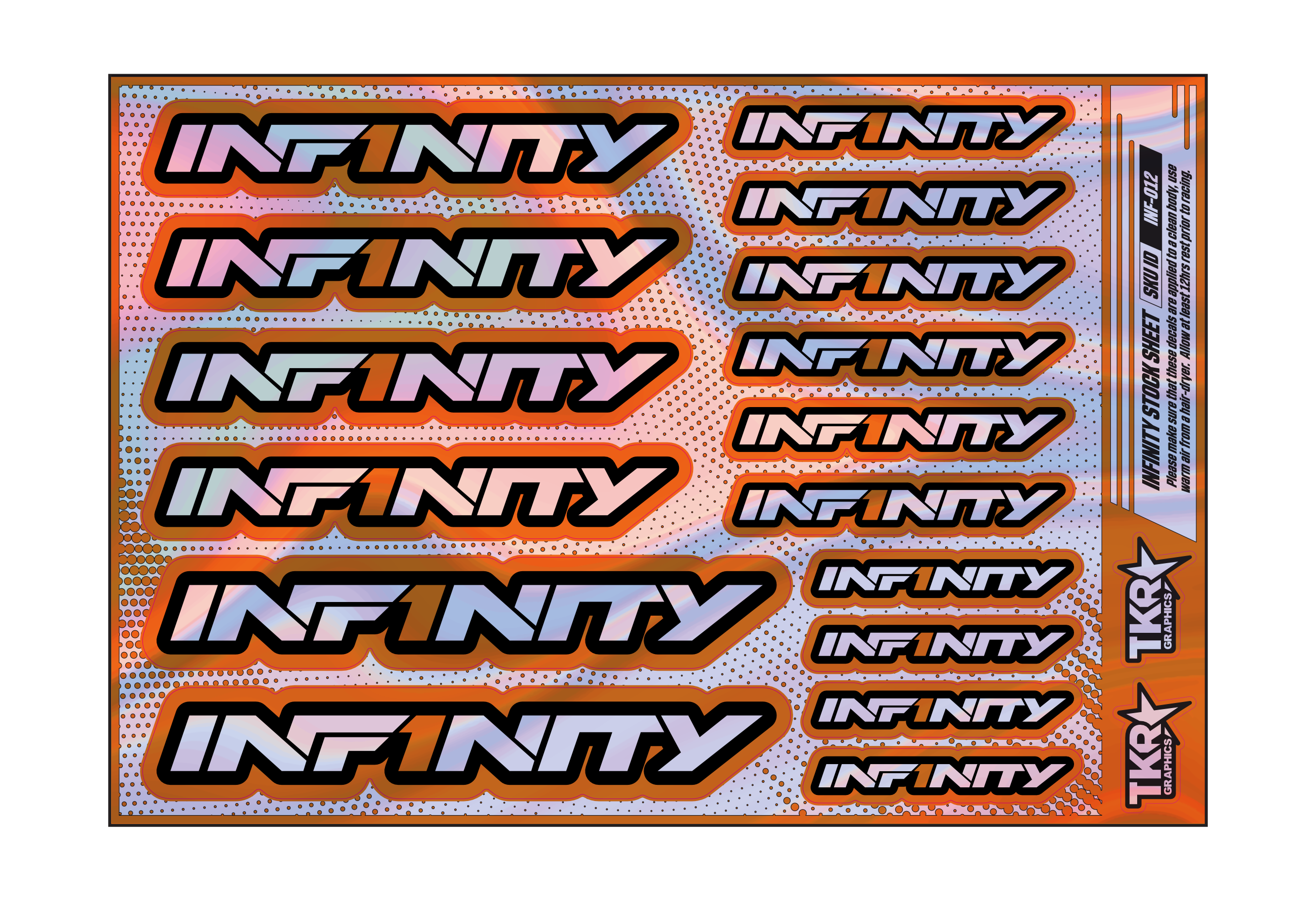 HOLOGRAPHIC INFINITY A5 STOCK SHEET