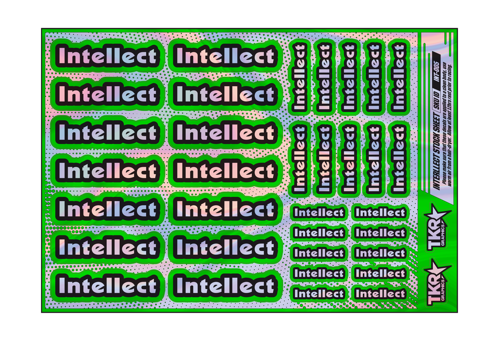 HOLOGRAPHIC INTELLECT A5 STOCK SHEET