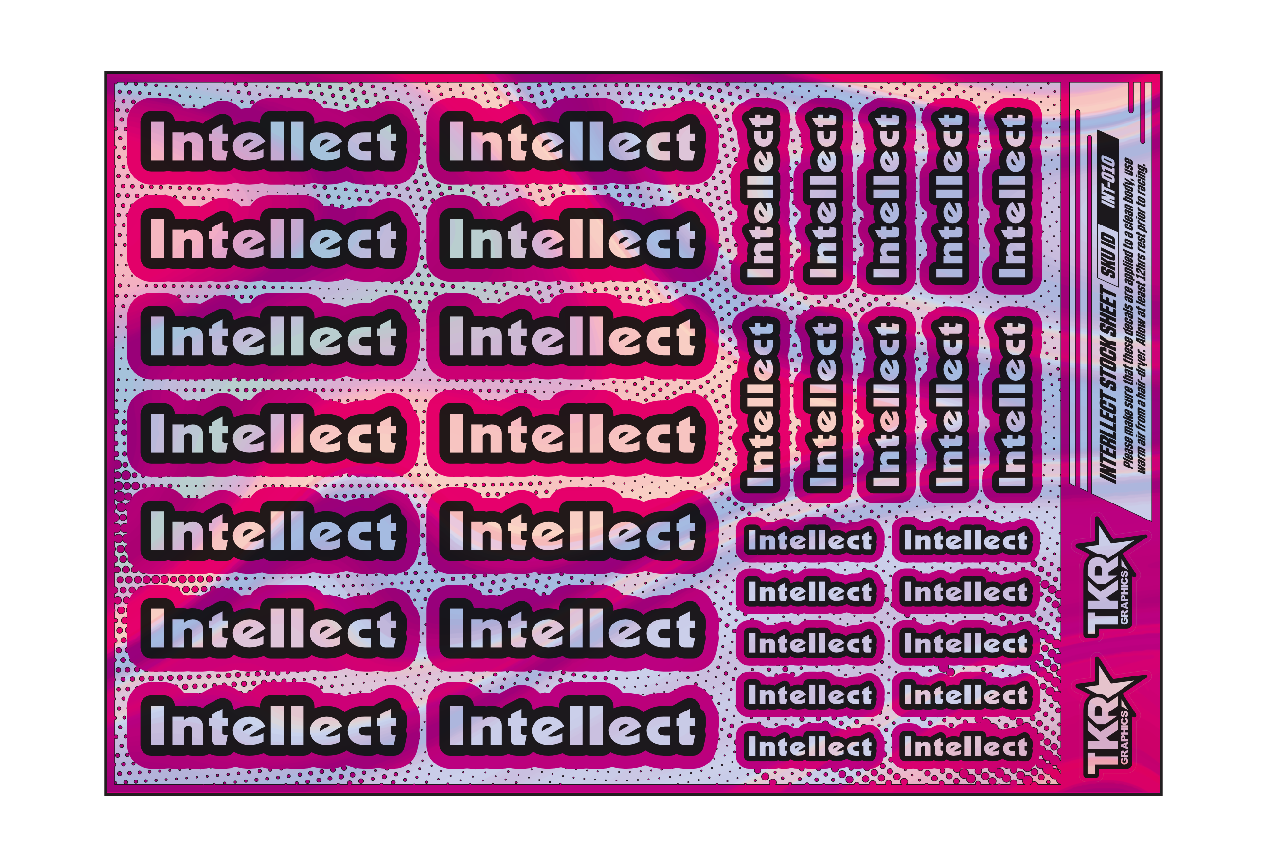 HOLOGRAPHIC INTELLECT A5 STOCK SHEET