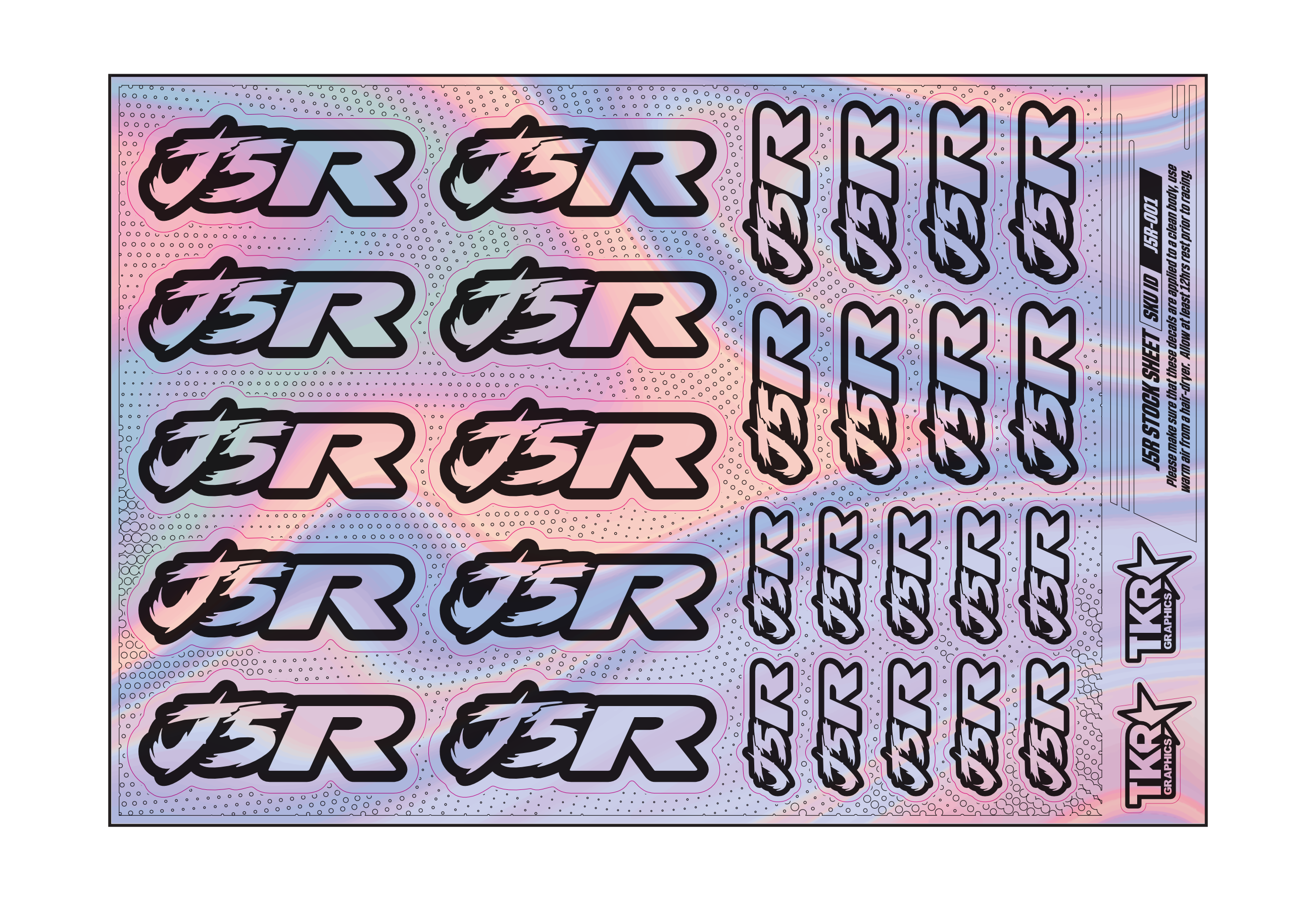 HOLOGRAPHIC J5R A5 STOCK SHEET