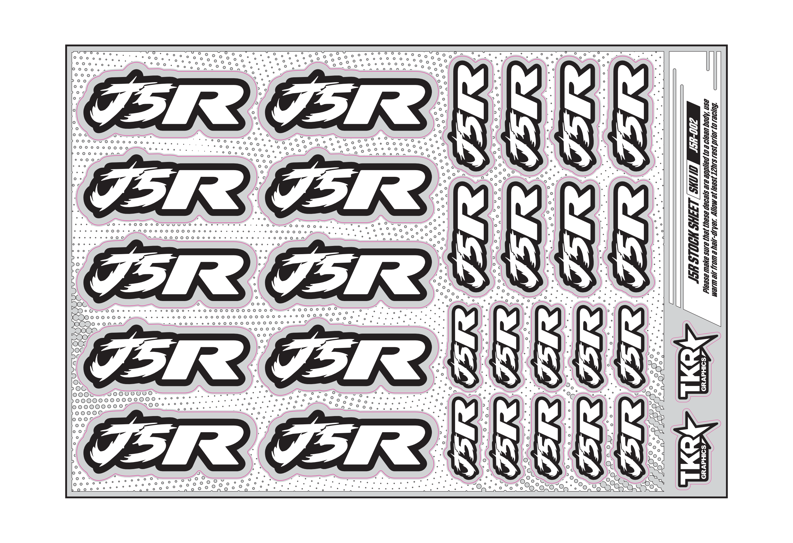 J5R A5 STOCK SHEET