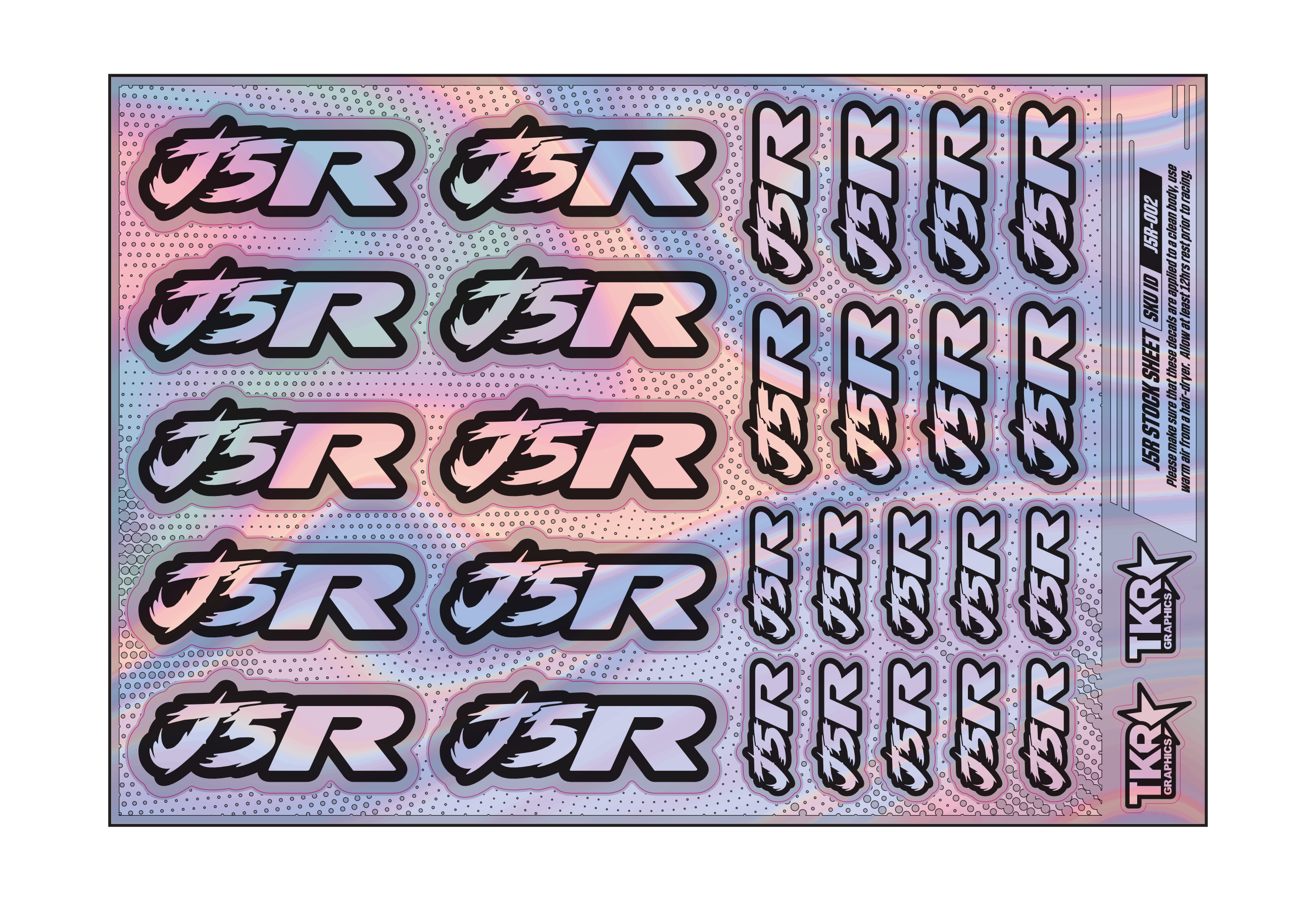 HOLOGRAPHIC J5R A5 STOCK SHEET