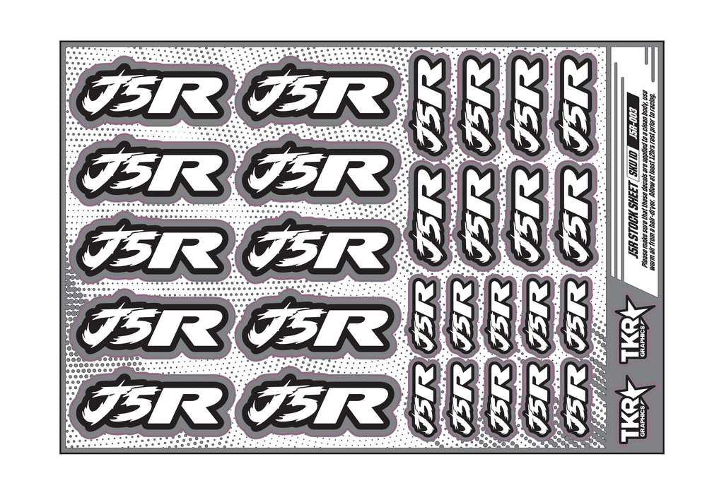 J5R A5 STOCK SHEET