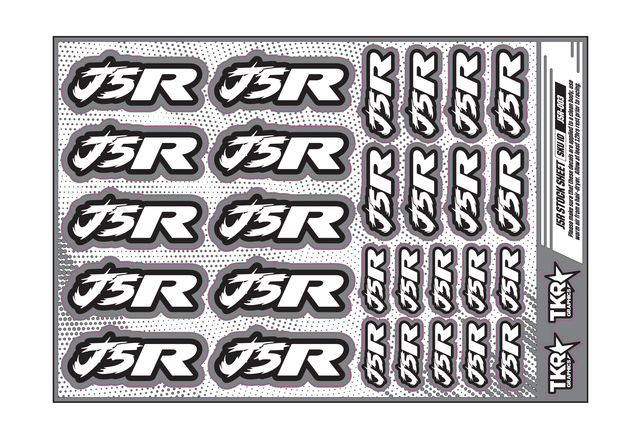 J5R A5 STOCK SHEET