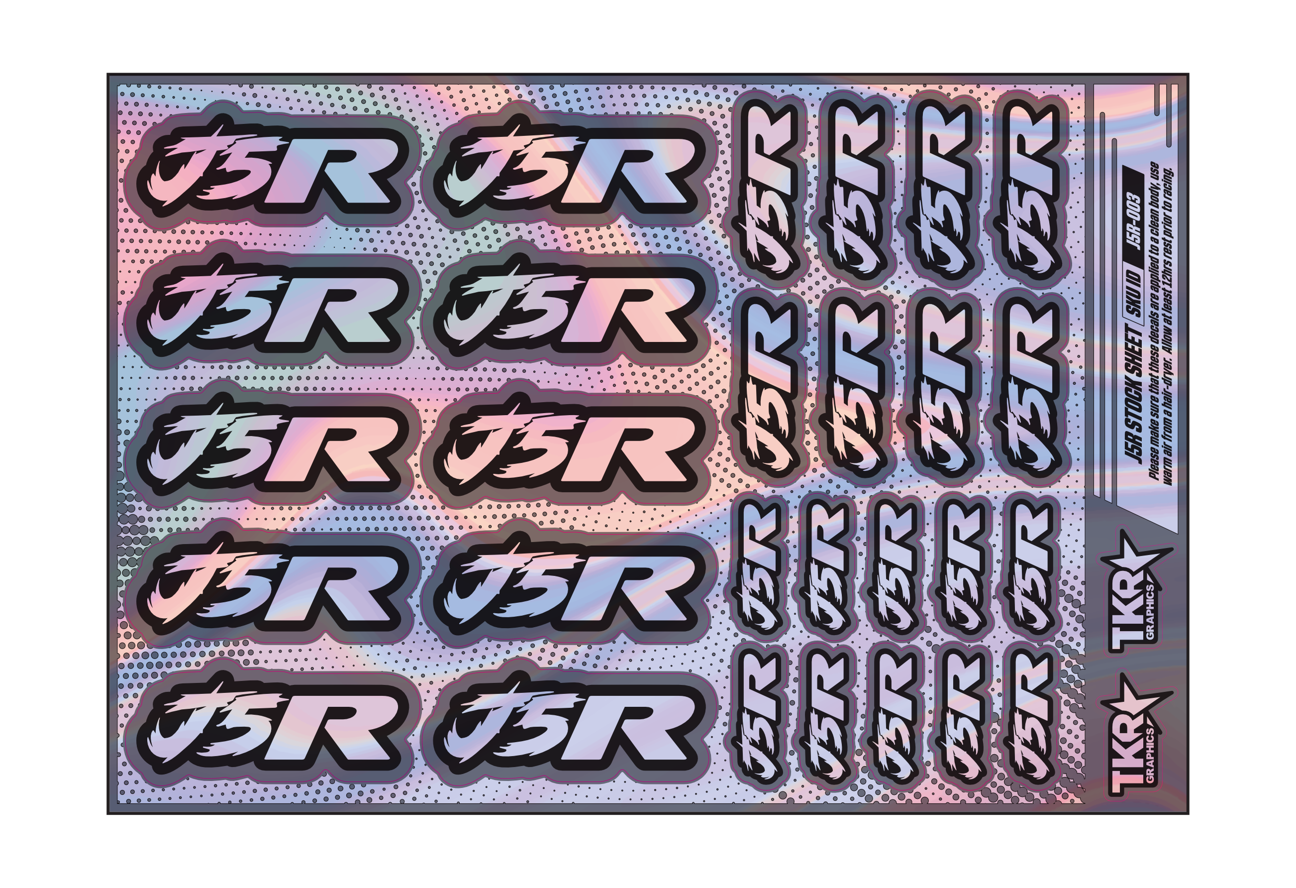 HOLOGRAPHIC J5R A5 STOCK SHEET