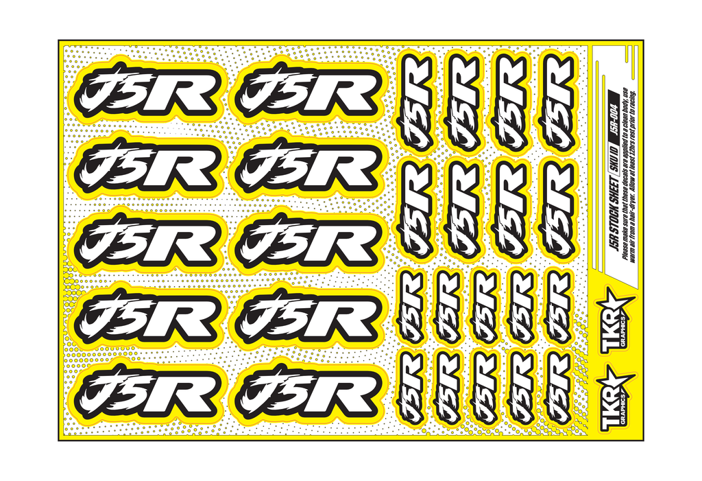 J5R A5 STOCK SHEET