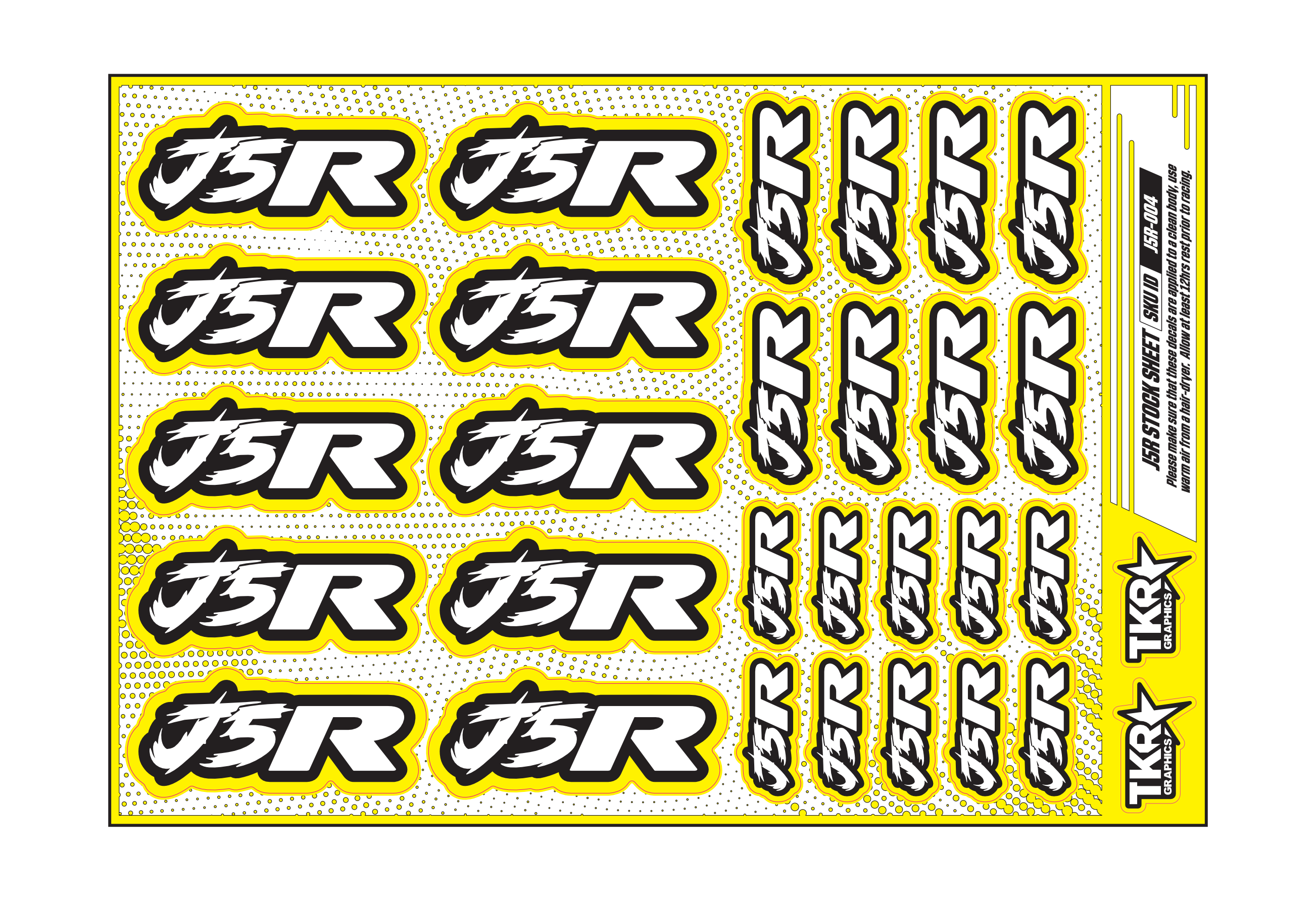 J5R A5 STOCK SHEET
