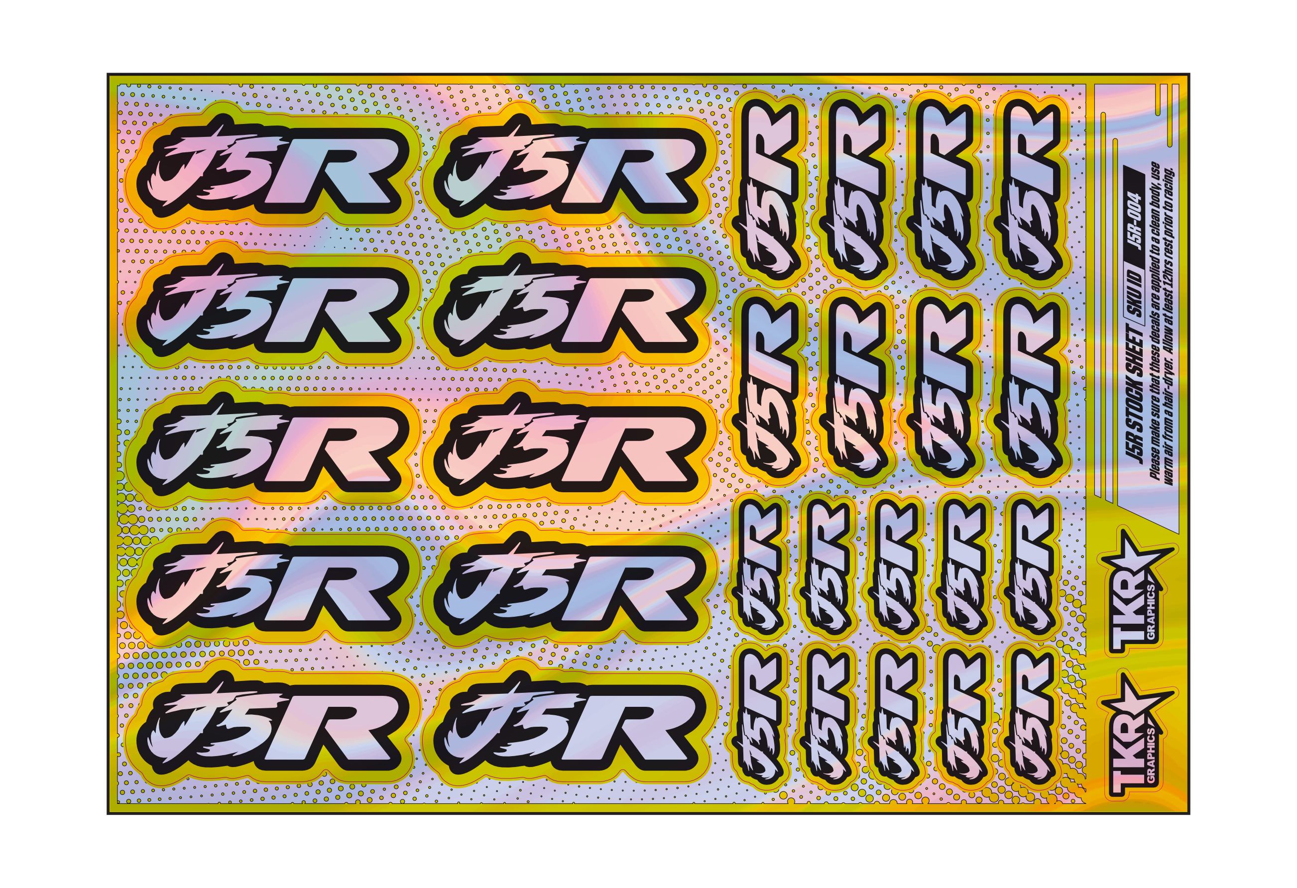 HOLOGRAPHIC J5R A5 STOCK SHEET