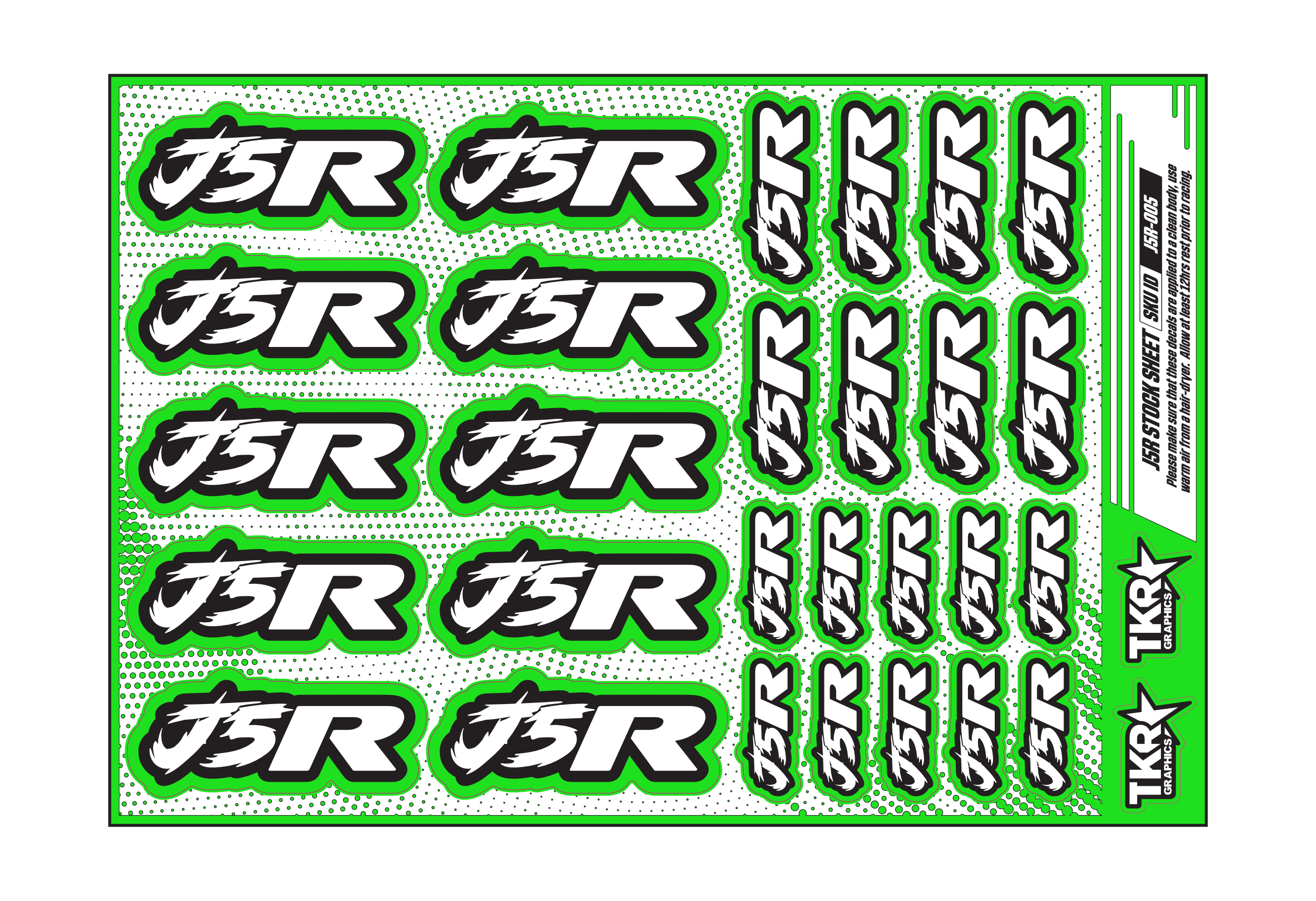 J5R A5 STOCK SHEET