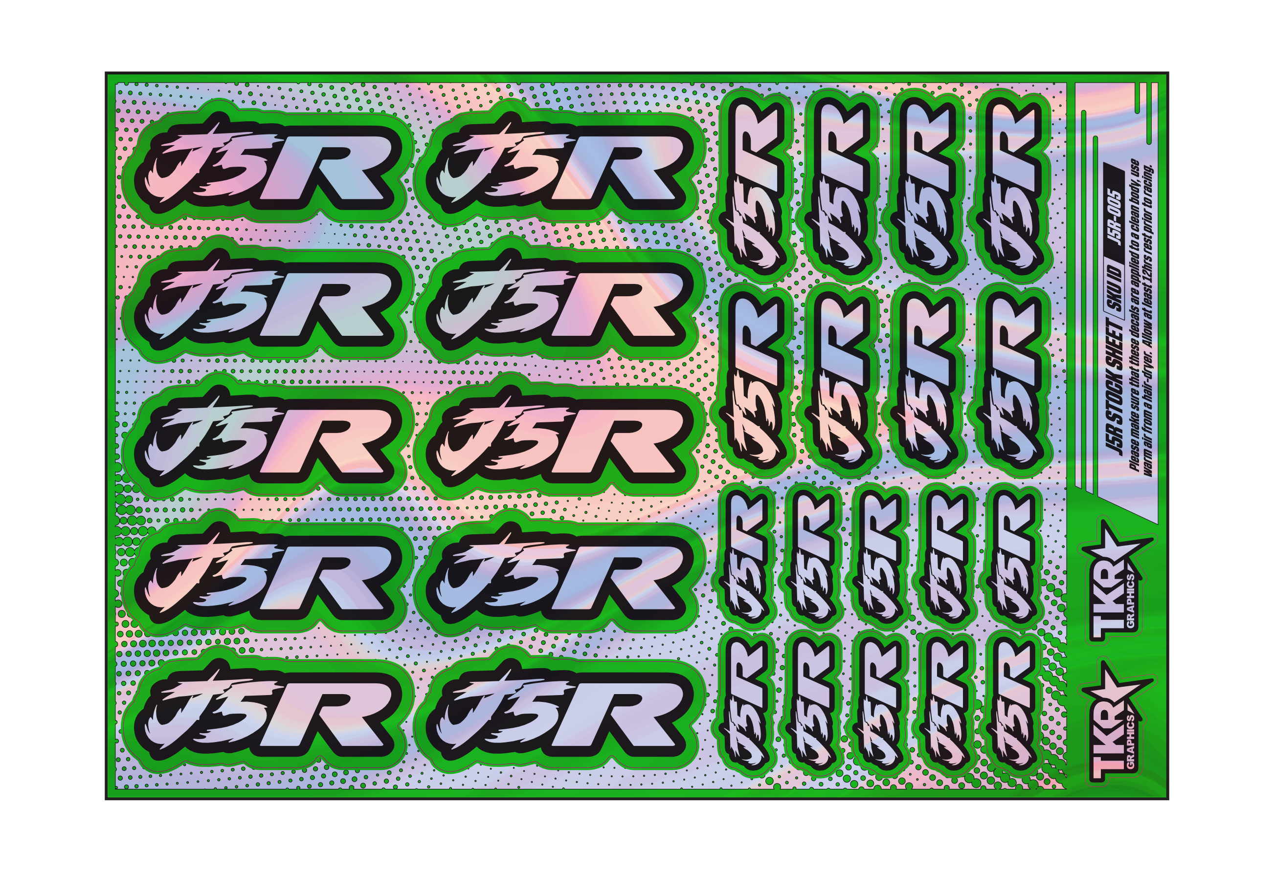 HOLOGRAPHIC J5R A5 STOCK SHEET