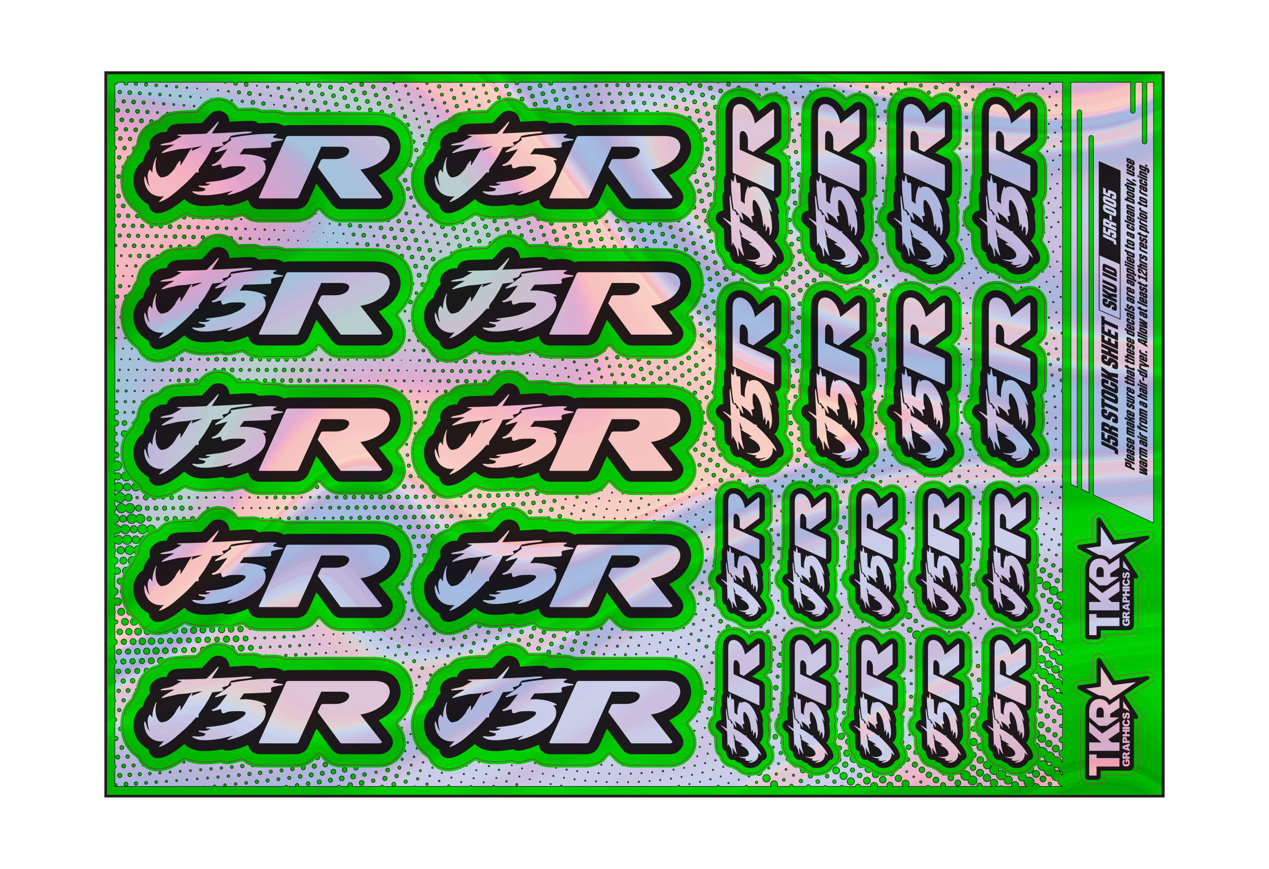 HOLOGRAPHIC J5R A5 STOCK SHEET