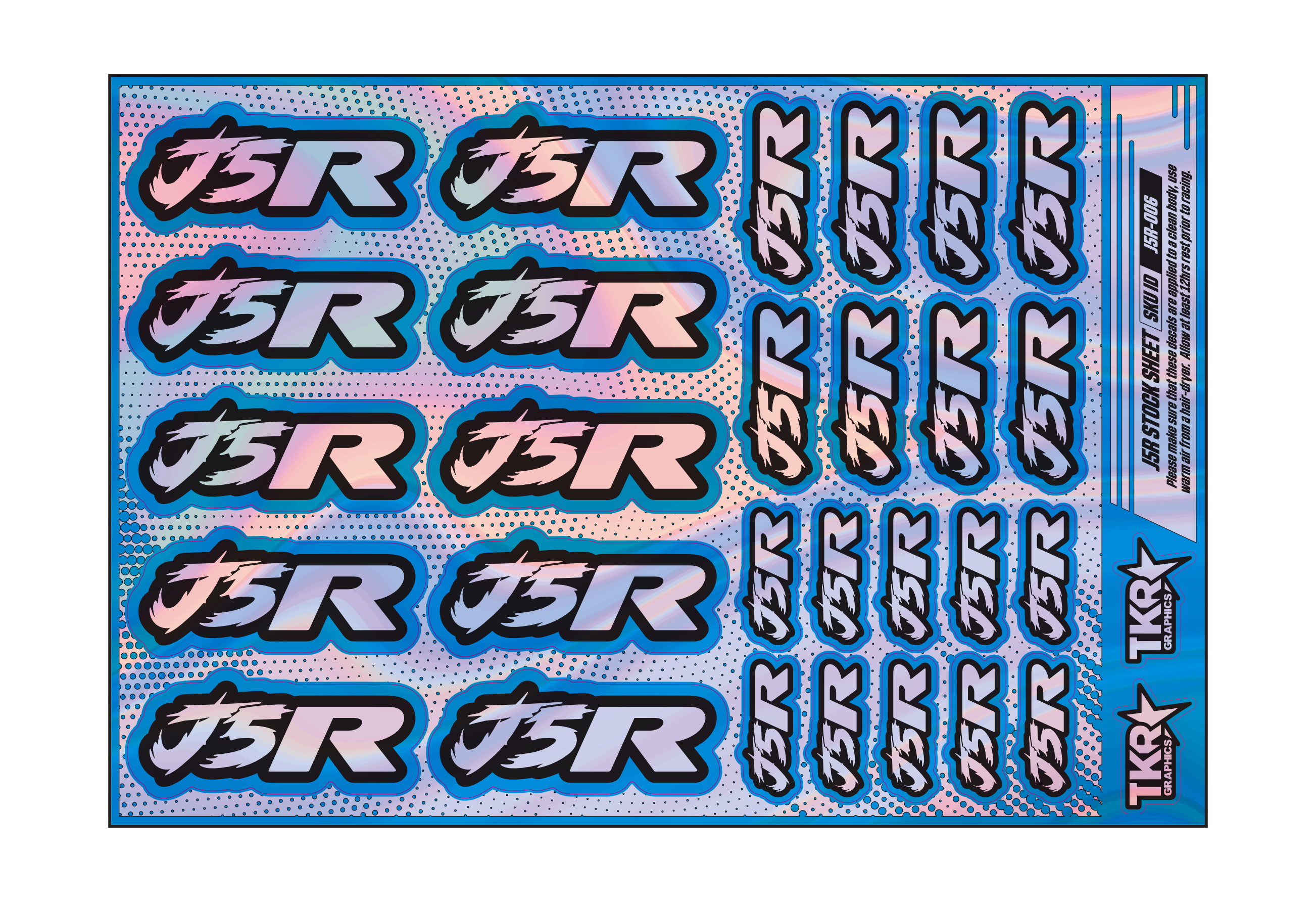 HOLOGRAPHIC J5R A5 STOCK SHEET