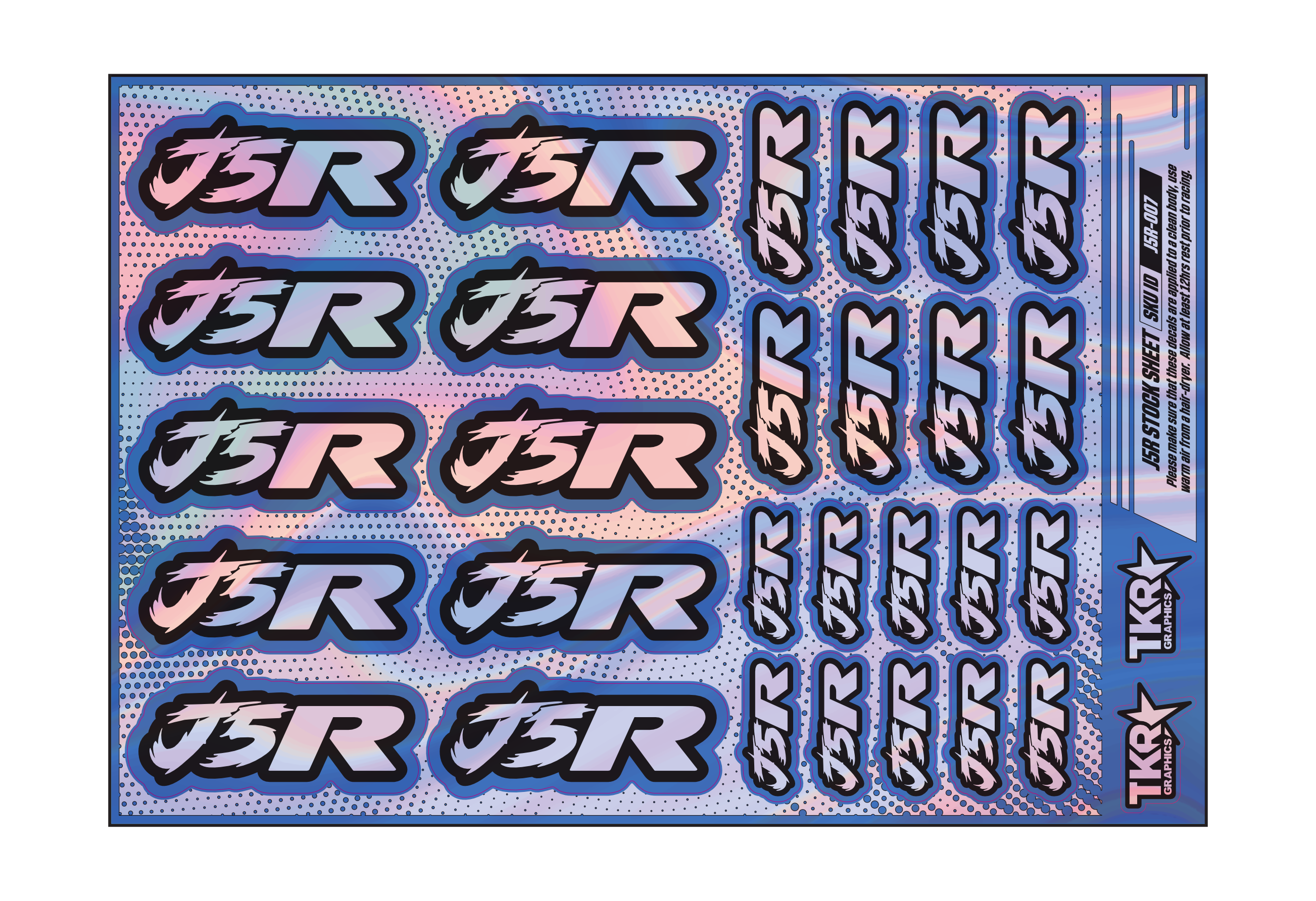 HOLOGRAPHIC J5R A5 STOCK SHEET