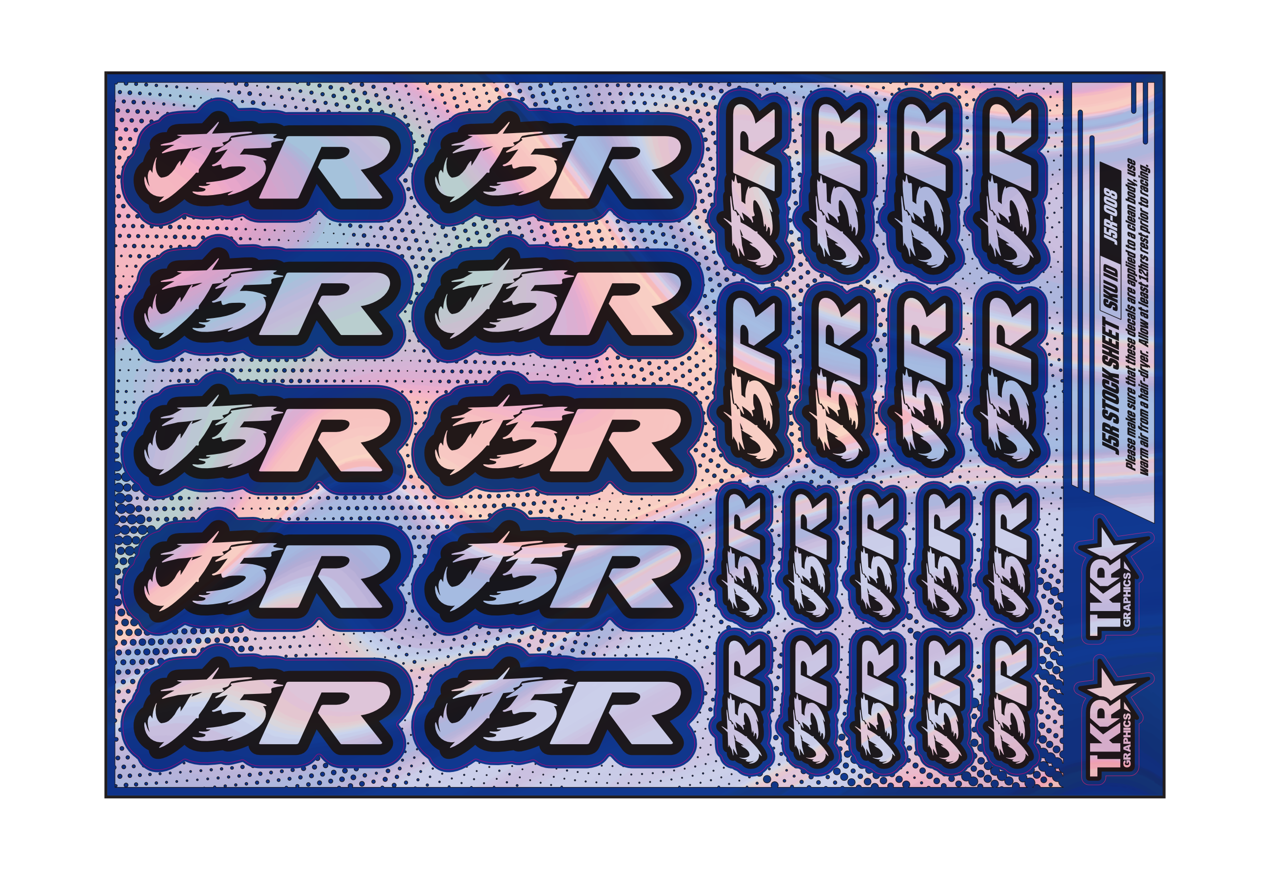 HOLOGRAPHIC J5R A5 STOCK SHEET